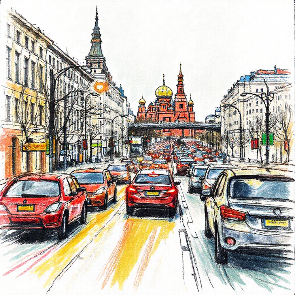 Тверская улица, Знаменка, Большой Каменный мост: в центре Москвы перекрыто движение на нескольких улицах